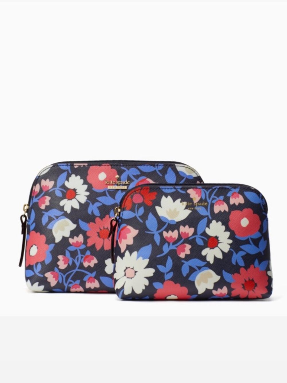 Kate Spade Briley Makeup Bags - Newbury Lane Bouquet Pop, EUC